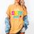 Hello Sixth Grade Cute Back To School 6th Grade Teacher Kids Women's Comfort Colors T-Shirt Mustard