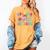 Helping Little Minds Grow Teacher Life Back To School Women's Comfort Colors T-Shirt Mustard