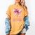 I'm Literally Just a Teacher Pencil Coquette Bow School Women's Comfort Colors T-Shirt Mustard