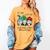 It's Fine We'Re Fine Gnome Pre-K Teacher Christmas Light For Men Women Women's Comfort Colors T-Shirt Mustard