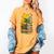 Kawaii Cats Lover Coffee Books Teacher Librarian Cat Women's Comfort Colors T-Shirt Mustard