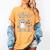 Kindergarten Boo Crew Halloween Floral Ghost Kinder Teacher Women's Comfort Colors T-Shirt Mustard