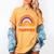 Kindergarten Teacher Pumpkin Patch Cute Women's Comfort Colors T-Shirt Mustard Kindergarten Teacher Pumpkin Patch Cute Women's Comfort Colors T-Shirt Mustard
