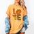Leopard Pumpkin Love Teacher Life Thanksgiving Fall Women Women's Comfort Colors T-Shirt Mustard