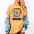 Let The Games Field Day Begin Tie Dye Adults Teacher Kids Women's Comfort Colors T-Shirt Mustard