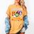 Librarian Boo Crew Teacher Student Halloween Costume Women's Comfort Colors T-Shirt Mustard