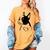 I Love My Boston Terrier Dog With Heart Women's Comfort Colors T-Shirt Mustard