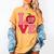 Love Kindergarten Cute Apple School Teacher Women's Comfort Colors T-Shirt Mustard Love Kindergarten Cute Apple School Teacher Women's Comfort Colors T-Shirt Mustard