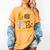 LOVE Kindergarten Pumpkin Teacher Student Halloween Costume Women's Comfort Colors T-Shirt Mustard