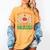 Math Teacher Love Brain Heart Skeleton Hand Zombie Halloween Women's Comfort Colors T-Shirt Mustard