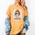 Messy Bun Spooky Teacher Bleached Halloween Teachers Women's Comfort Colors T-Shirt Mustard Messy Bun Spooky Teacher Bleached Halloween Teachers Women's Comfort Colors T-Shirt Mustard