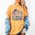 Microscope Flower Butterfly Biology Science Teacher Student Women's Comfort Colors T-Shirt Mustard Microscope Flower Butterfly Biology Science Teacher Student Women's Comfort Colors T-Shirt Mustard