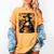Mona Lisa Pumpkin Halloween Art Teacher Witchy Women Kids Women's Comfort Colors T-Shirt Mustard Mona Lisa Pumpkin Halloween Art Teacher Witchy Women Kids Women's Comfort Colors T-Shirt Mustard