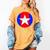 Nerdy Captain Sweatpants Retro Comic Book Fan Teacher Women's Comfort Colors T-Shirt Mustard
