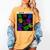 Nerdy Forms Nanotubes Chemistry Teacher Geek Women's Comfort Colors T-Shirt Mustard