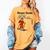 Nerdy Slope Dude Geometry Algebra Math Teacher Women's Comfort Colors T-Shirt Mustard
