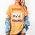 Nothing Scares Me I'm A Pre-K Teacher Halloween Ghosts Women's Comfort Colors T-Shirt Mustard
