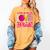 In October We Wear Pink Love Teacher Breast Cancer Awareness Women's Comfort Colors T-Shirt Mustard