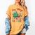 One Merry Teacher Groovy Christmas Tree Pjs Xmas Teacher Women's Comfort Colors T-Shirt Mustard One Merry Teacher Groovy Christmas Tree Pjs Xmas Teacher Women's Comfort Colors T-Shirt Mustard
