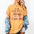 One Thankful Teacher Fall Leaves Thanksgiving Retro Women's Comfort Colors T-Shirt Mustard One Thankful Teacher Fall Leaves Thanksgiving Retro Women's Comfort Colors T-Shirt Mustard