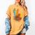 One Thankful Teacher Thanksgiving Turkey Peace Hand Sign Women's Comfort Colors T-Shirt Mustard One Thankful Teacher Thanksgiving Turkey Peace Hand Sign Women's Comfort Colors T-Shirt Mustard