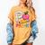 P Is For Pre K Teacher Student Pencil Apple Back To School Women's Comfort Colors T-Shirt Mustard P Is For Pre K Teacher Student Pencil Apple Back To School Women's Comfort Colors T-Shirt Mustard
