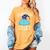 Pajama Day School Spirit Week Fun Cloud Teacher Student Women's Comfort Colors T-Shirt Mustard