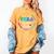 PARA Dream Team Teacher Paraprofessional Paraeducator Women's Comfort Colors T-Shirt Mustard