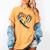 Para Heart Teacher Paraprofessional Paraeducator Men Women Women's Comfort Colors T-Shirt Mustard