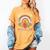 Paraprofessional Para Life Sun Flower Teacher Back To School Women's Comfort Colors T-Shirt Mustard