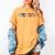 Paraprofessional Teacher Hearts Back To School Teach Rainbow Men Women Kids Women's Comfort Colors T-Shirt Mustard
