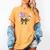 PE Teacher Coach Coquette Ghost Halloween Physical Education Women's Comfort Colors T-Shirt Mustard