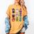 Pig Spooky Ghost Witch Boo-Jee Horror Pumpkin Pig Halloween Women's Comfort Colors T-Shirt Mustard