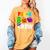 Pre K Boo Crew Halloween Costume Teachers Kids Women's Comfort Colors T-Shirt Mustard