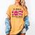Preschool Teacher In October We Wear Pink Breast Cancer Women's Comfort Colors T-Shirt Mustard