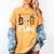 Principal Boo Crew Ghost Halloween Teachers School Matching Women's Comfort Colors T-Shirt Mustard
