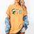 PTO Santa Hat Reindeer Parent Teacher Organization Christmas Women's Comfort Colors T-Shirt Mustard