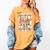 Pumpkin Teacher Preppy Fall In Love With Learning Autumn Women's Comfort Colors T-Shirt Mustard