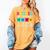 Retired Science Teacher Periodic Table Teacher Life Women's Comfort Colors T-Shirt Mustard
