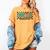 Retro Checkered Music Therapist Squad Music Therapy Teacher For Men Women Women's Comfort Colors T-Shirt Mustard
