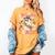 Retro Floral Ghost Trick Or Teach Groovy Teacher Halloween Women's Comfort Colors T-Shirt Mustard Retro Floral Ghost Trick Or Teach Groovy Teacher Halloween Women's Comfort Colors T-Shirt Mustard
