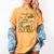 Retro Howdy Pre-K Back To School Western Teacher Women's Comfort Colors T-Shirt Mustard