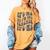 Retro IT'S ME Hi I'm The TEACHER Groovy Testing Squad Pink Women's Comfort Colors T-Shirt Mustard