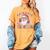 Santa's Favorite Teacher Groovy Christmas Teacher Boys Girls Women's Comfort Colors T-Shirt Mustard