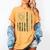 Science Teacher Camo American Flag Back To School Women's Comfort Colors T-Shirt Mustard