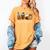 Science Teacher Horror Fall Coffee Halloween Pumpkin Autumn Women's Comfort Colors T-Shirt Mustard