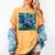 Scottish Terrier Starry Night Scotty Dog Art By Aja Women's Comfort Colors T-Shirt Mustard