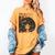 Smart Teacher Afro Girl Melanin African American Wowen Women's Comfort Colors T-Shirt Mustard