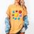 Solar System Cute Face Planets Space Science Teacher School Women's Comfort Colors T-Shirt Mustard Solar System Cute Face Planets Space Science Teacher School Women's Comfort Colors T-Shirt Mustard