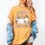 SPED Boo Crew Halloween Floral Ghost Special Ed SPED Teacher For Men Women Kids Women's Comfort Colors T-Shirt Mustard